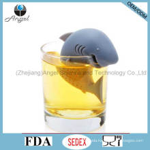 Wholesale Fish Silicone Tea Filter Tool FDA LFGB Approved St06